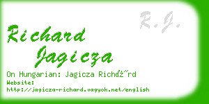 richard jagicza business card